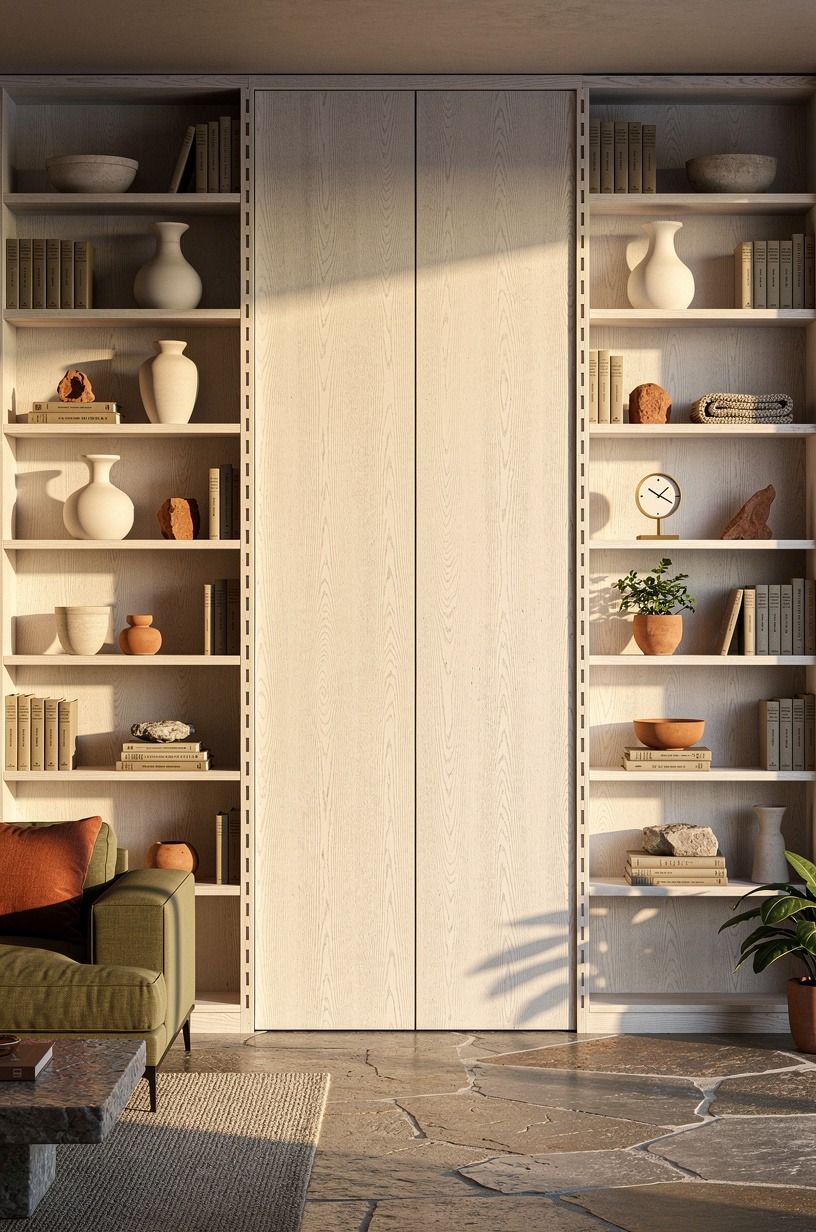 Wrap a bookcase around the hidden doorway