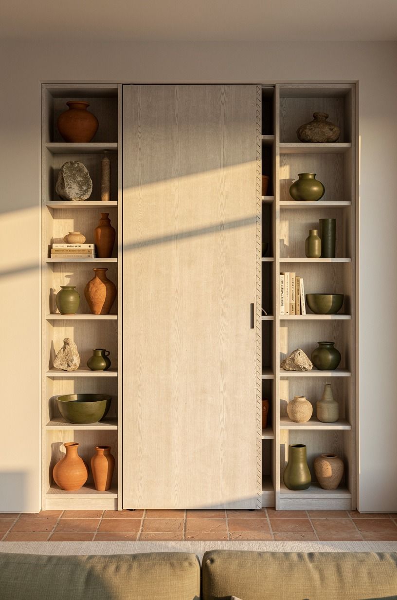 Build a flush bookcase door wall