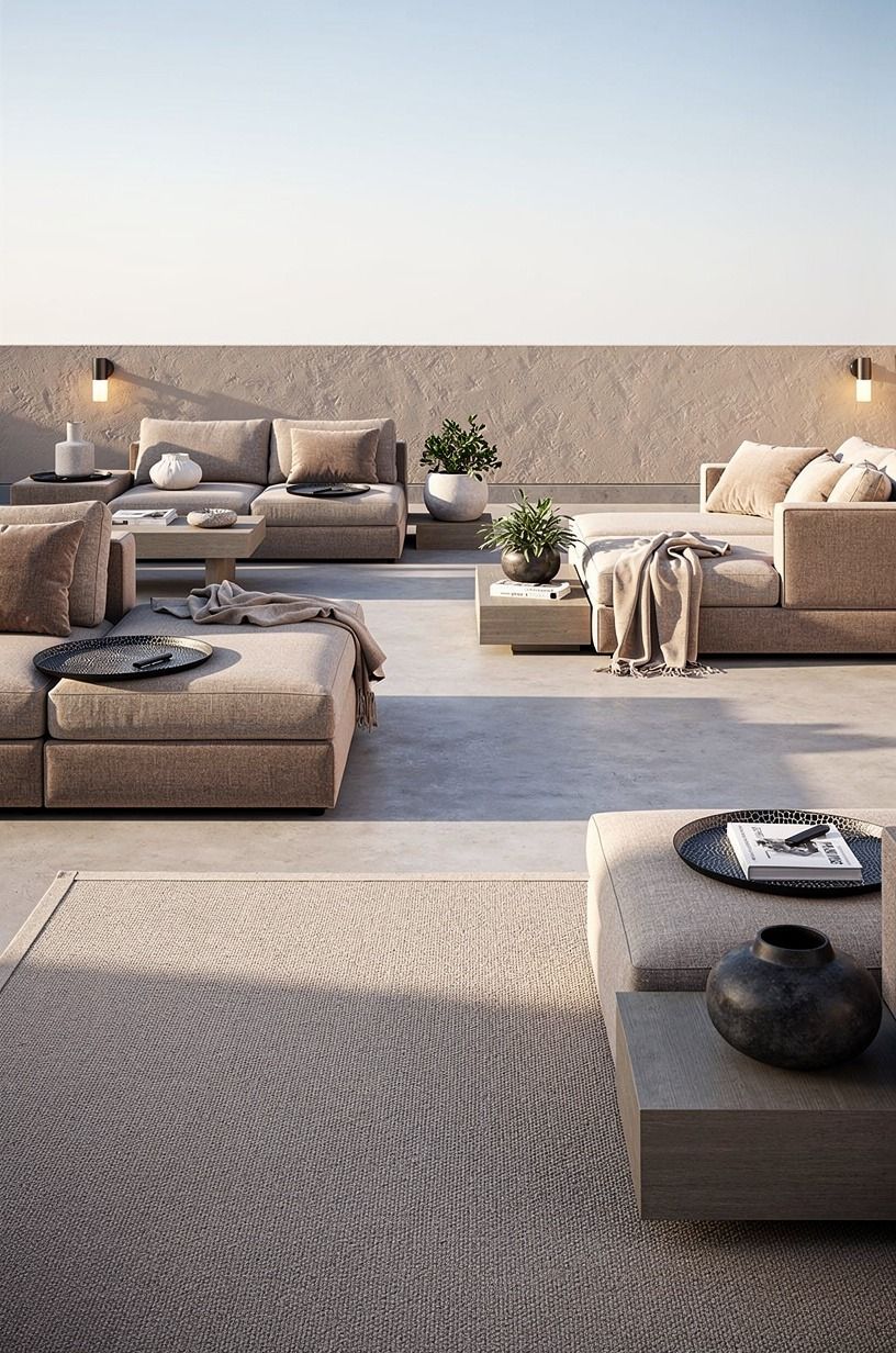 Map zones with low modular seating
