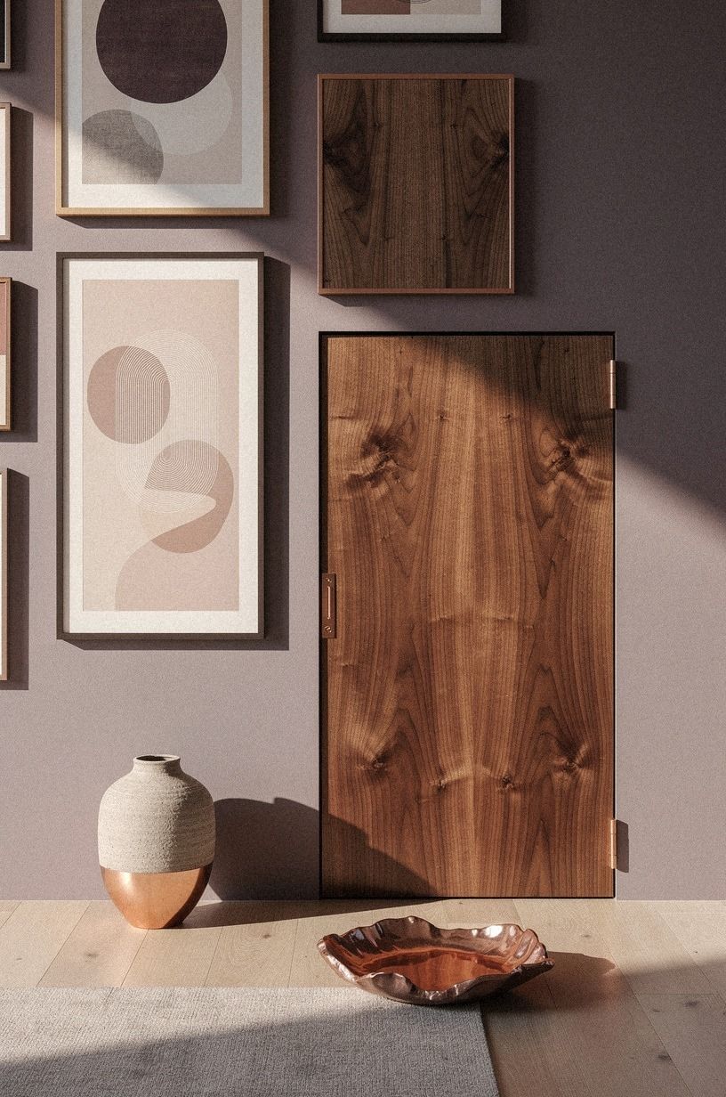 Blend the door into a gallery wall (What disappears first?)