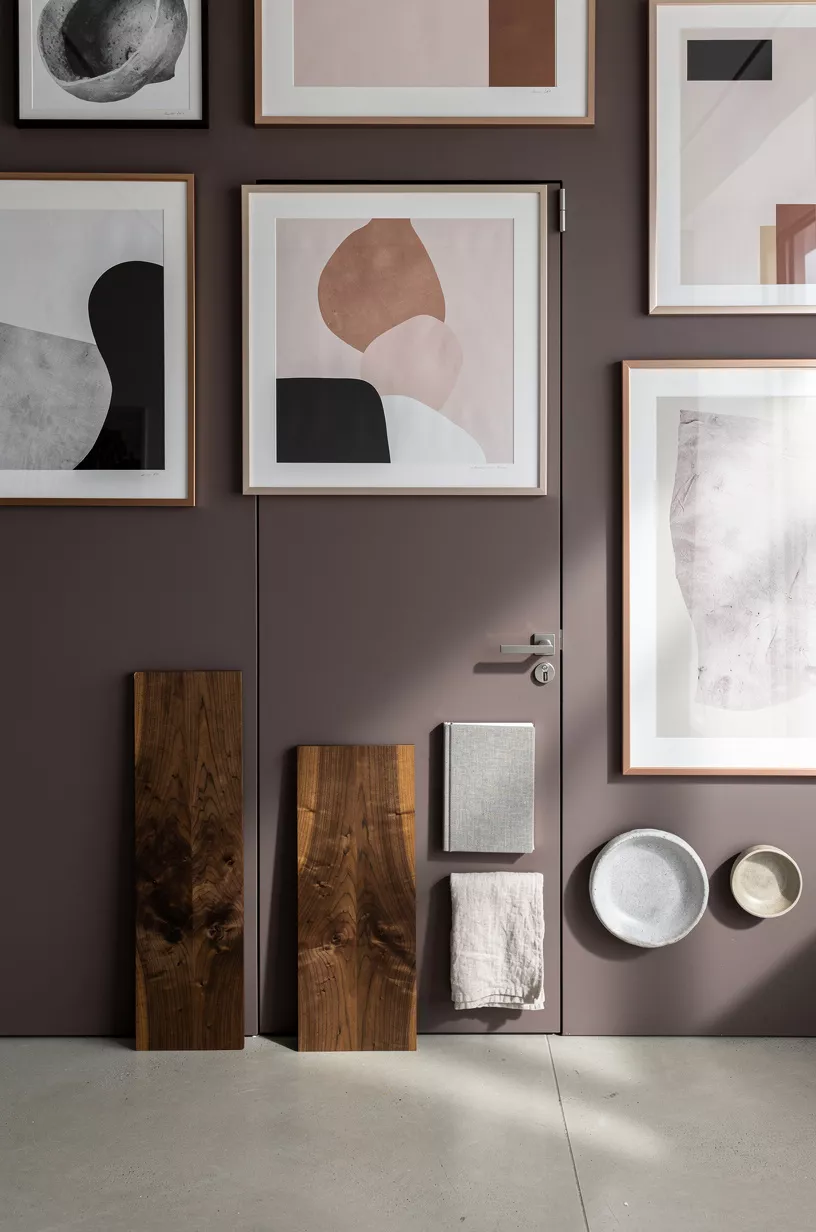 Blend the door into a gallery wall