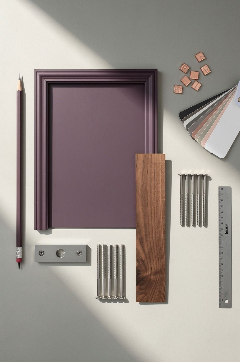 Matched the door frame to wall paint