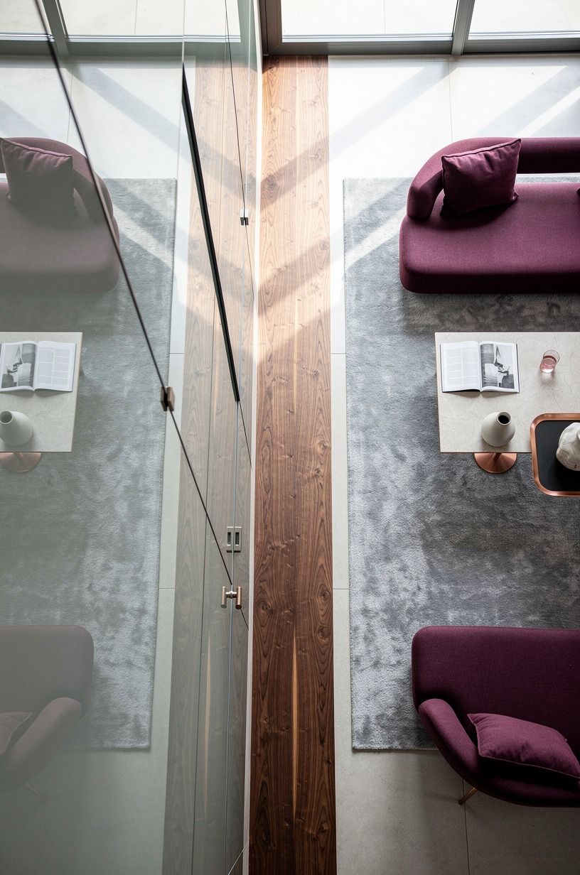 Mirror the passage with floor to ceiling glass
