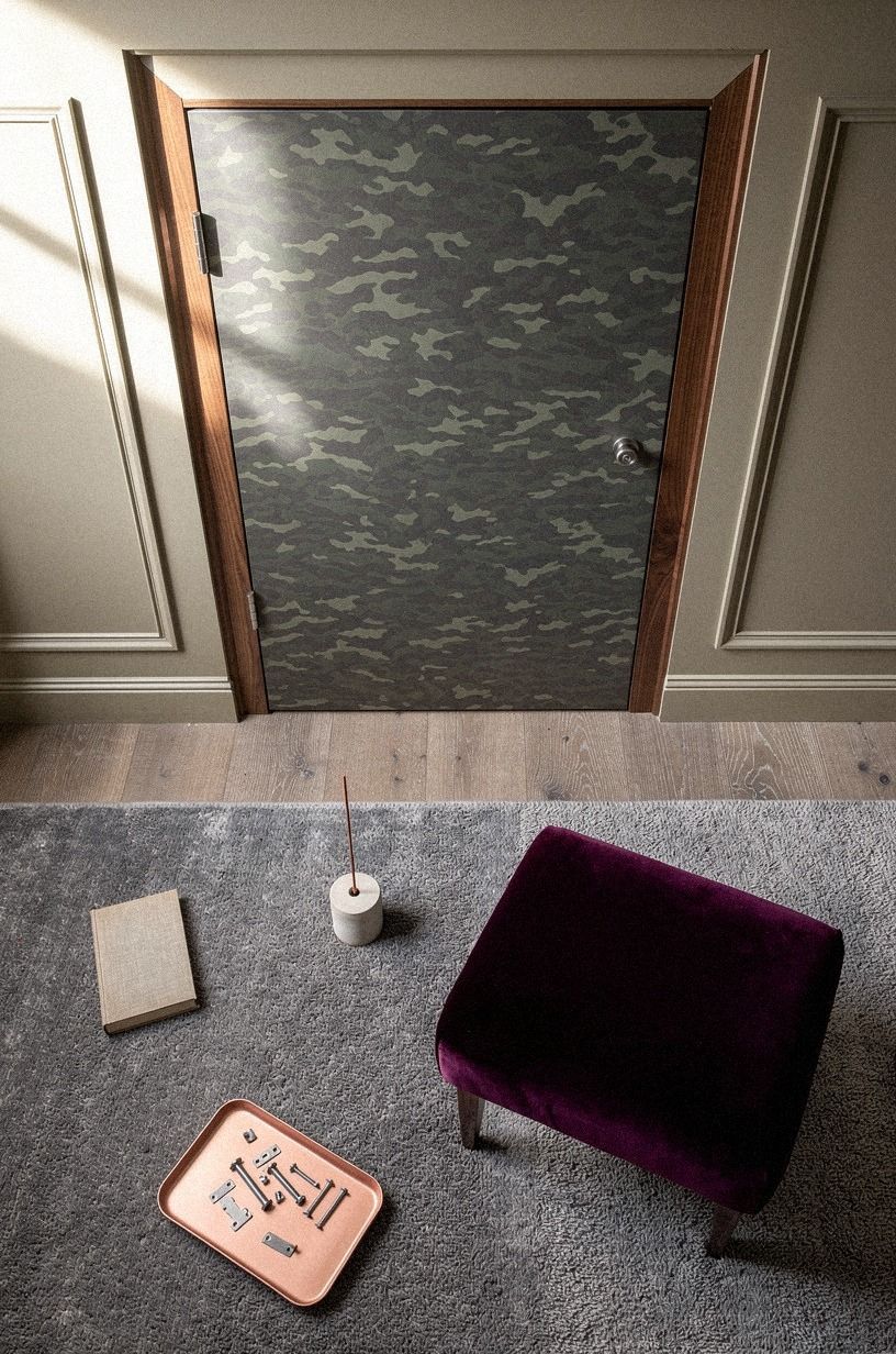 Camouflage a jib door in raised molding