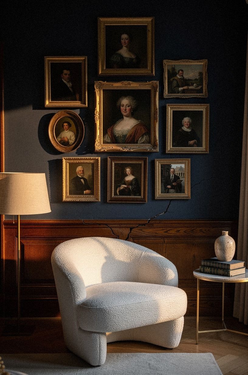 Farrow & Ball Hague Blue on the panel reveal