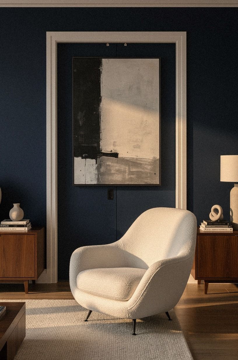 Hang oversized art on a pivot panel
