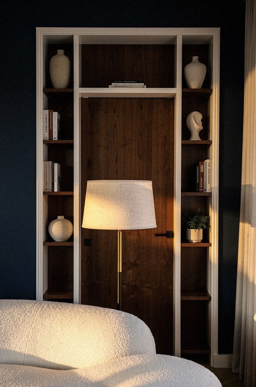 Match the shelf depth to surrounding alcoves