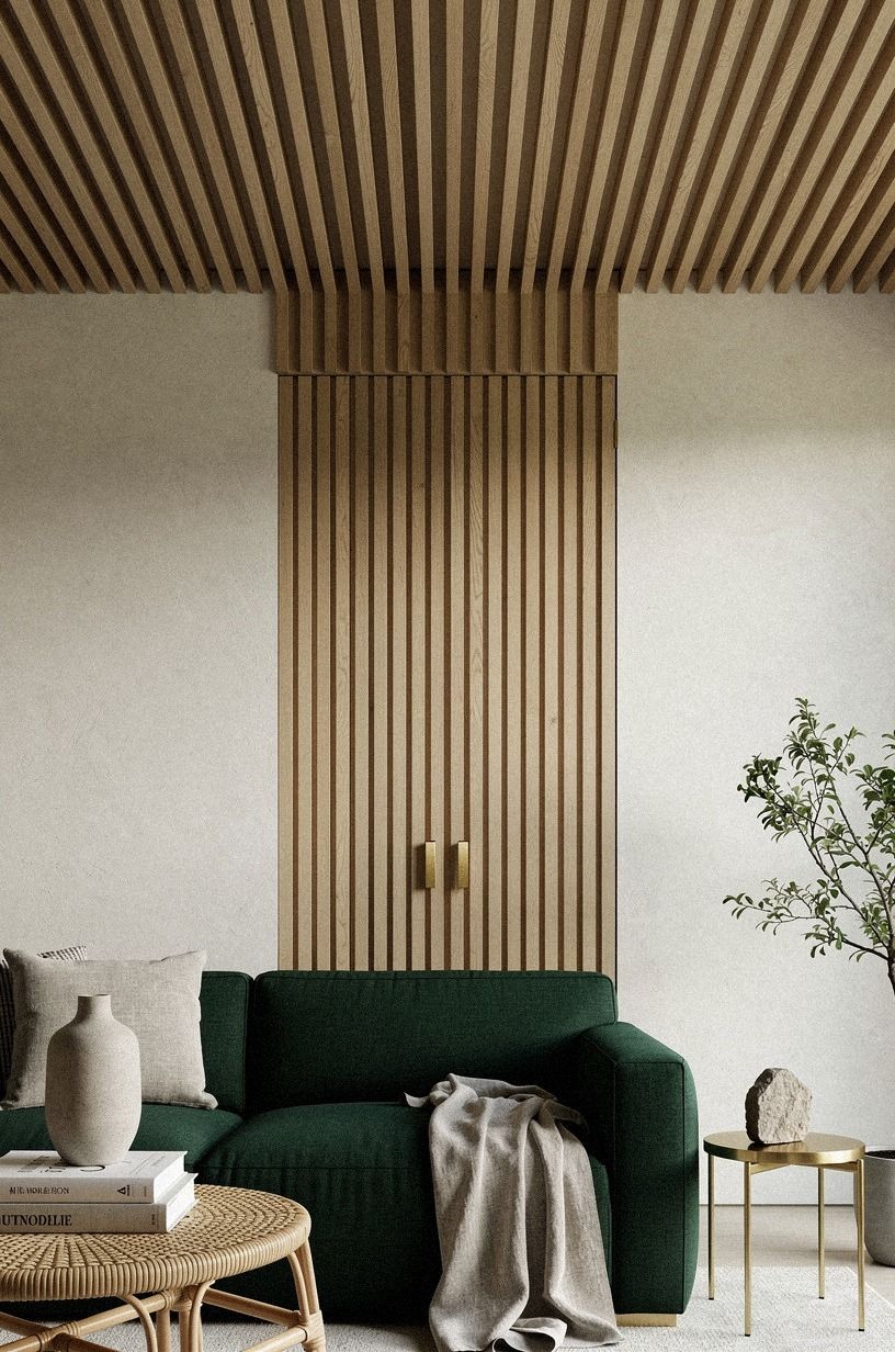 Continue ceiling battens over the hidden gap