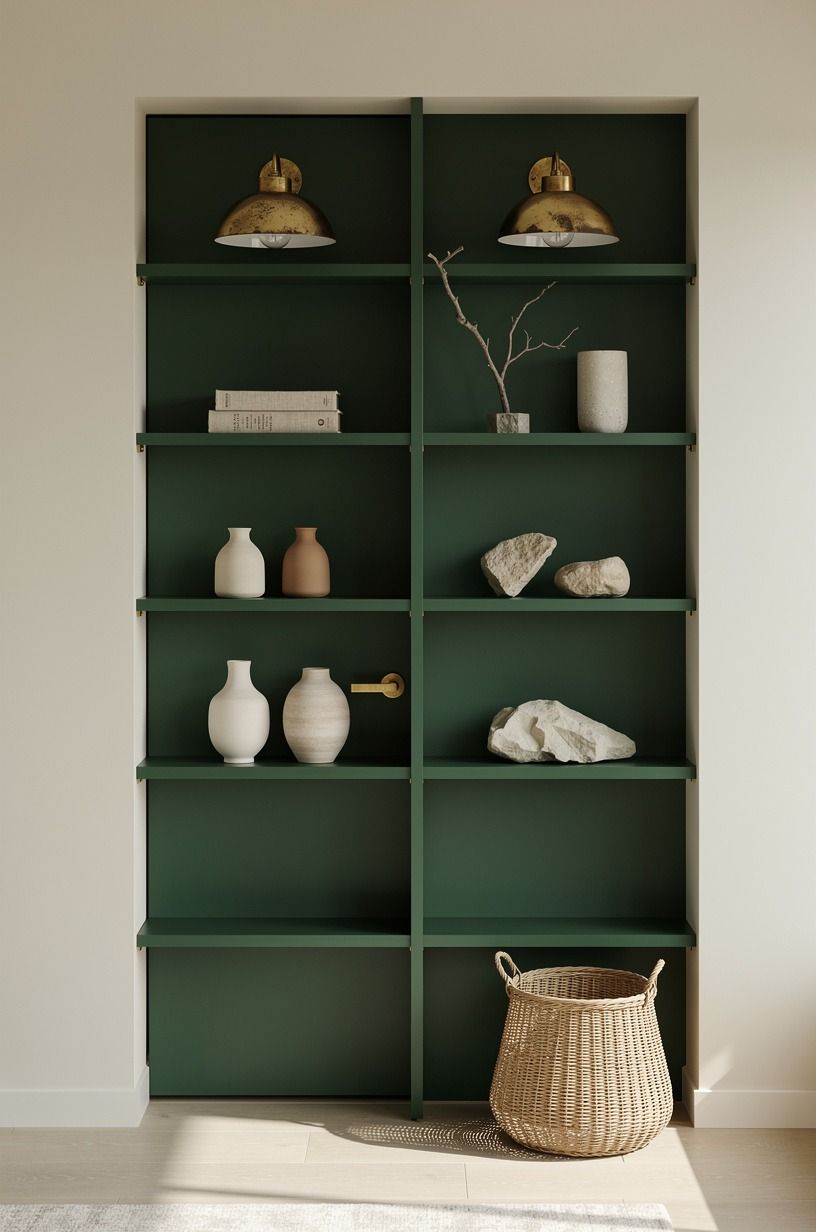 Hang oversized art from ceiling rails