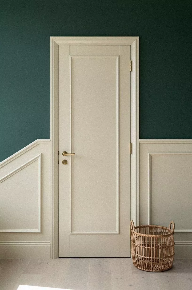 Blend the riser door into painted wainscoting