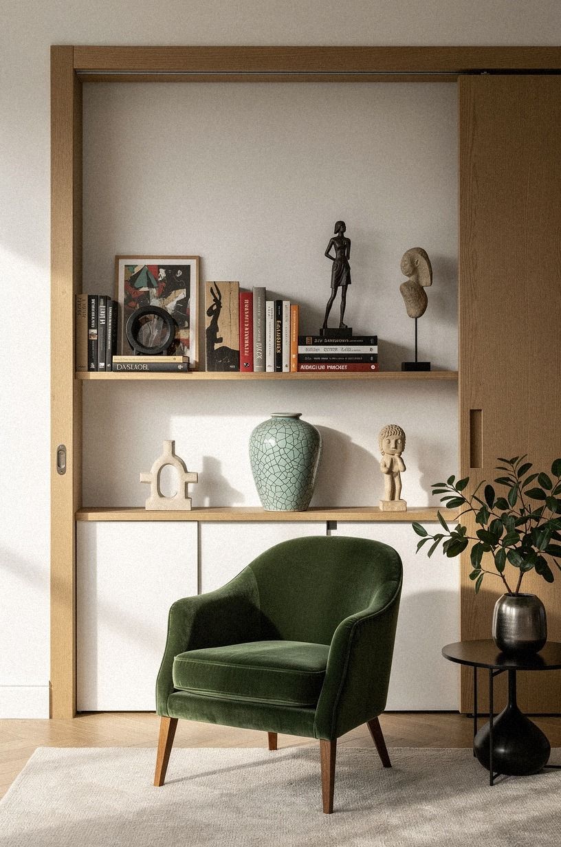 Wrap the track inside a picture ledge for a layered look