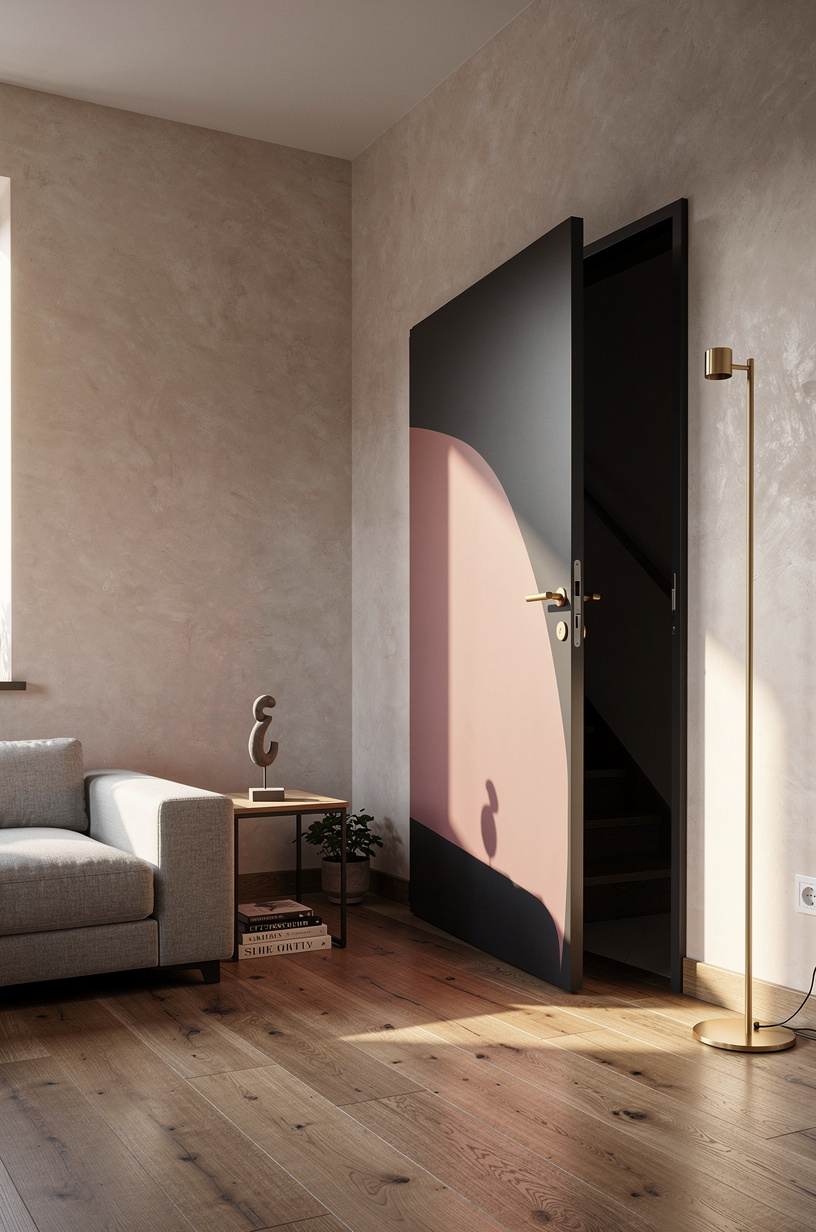 Disguise the swing with oversized wall art