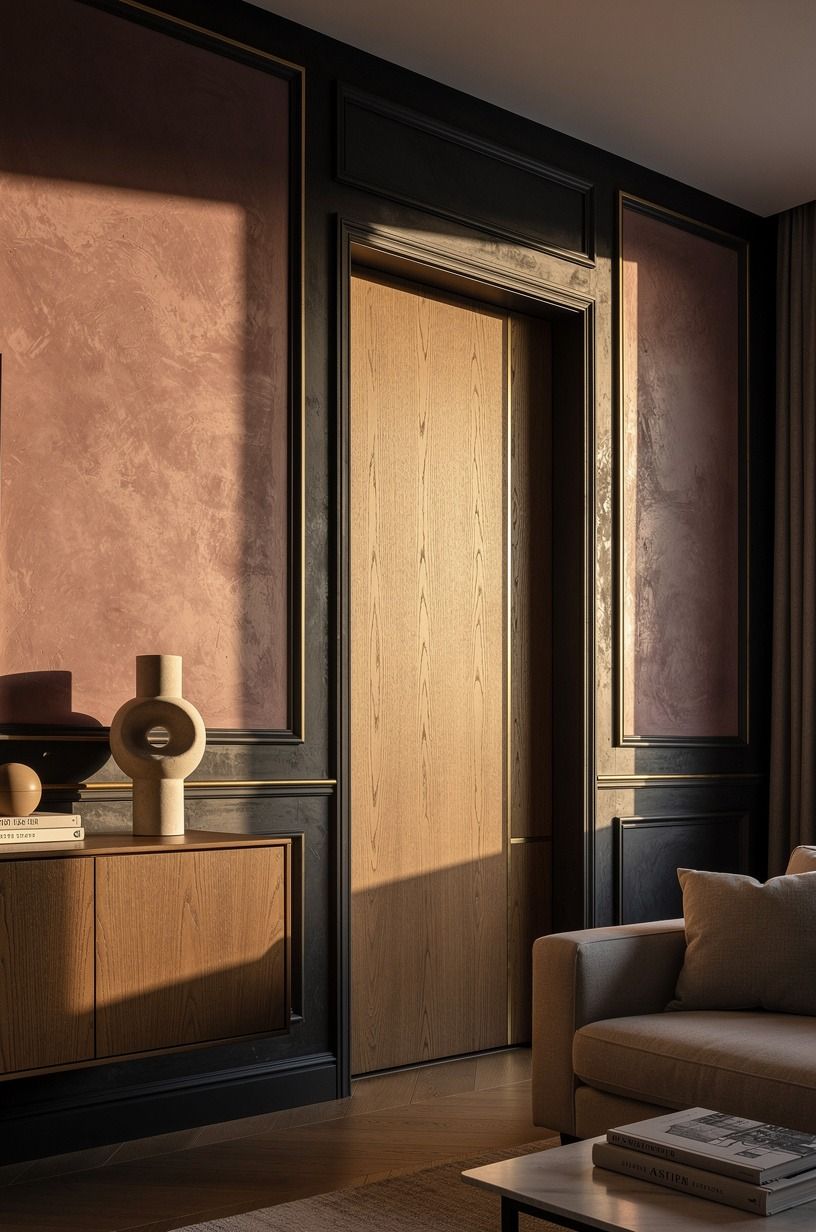 Frame the opening with floor-to-ceiling molding