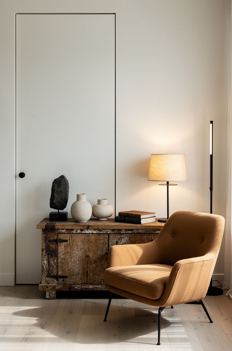Paint the door the exact wall color