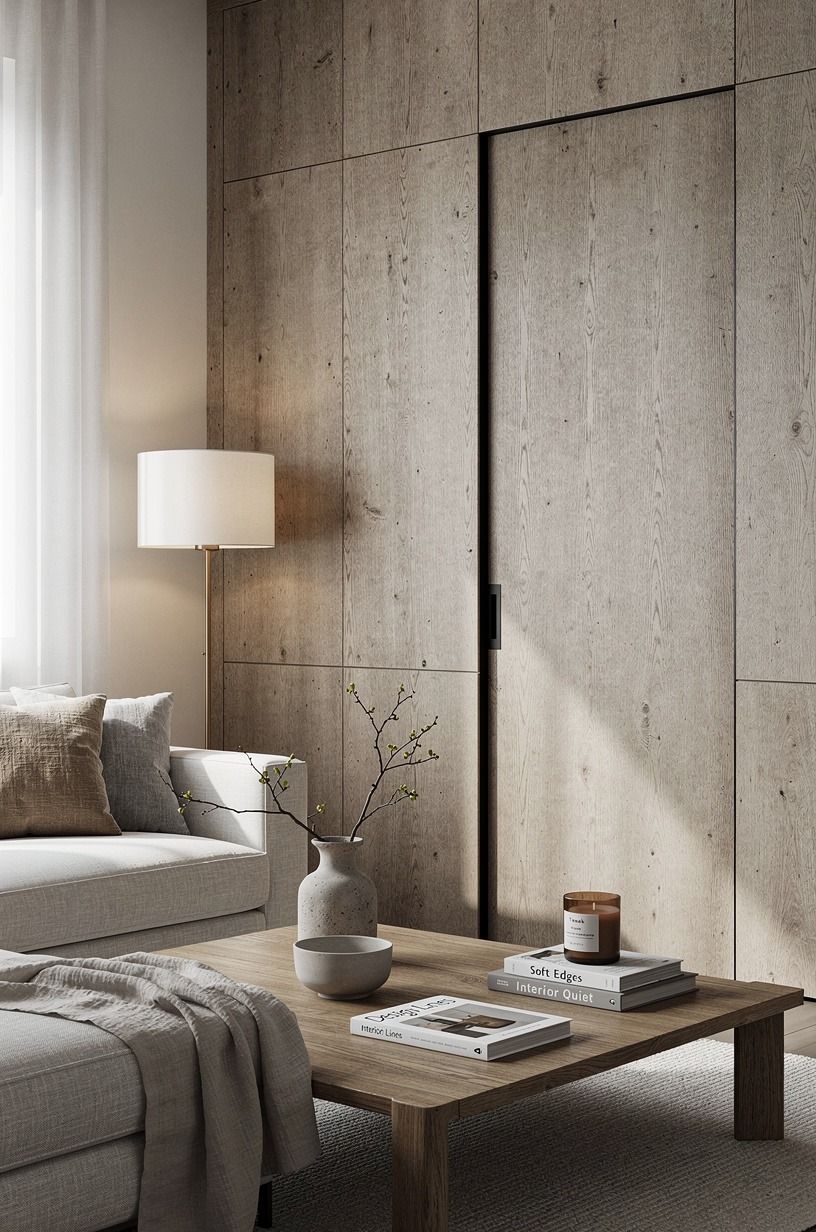 Aligned the casing with existing wall panels