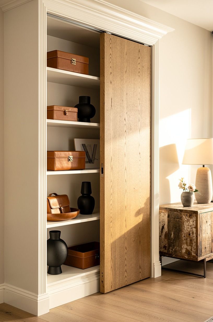 Wrap the opening with matching crown molding