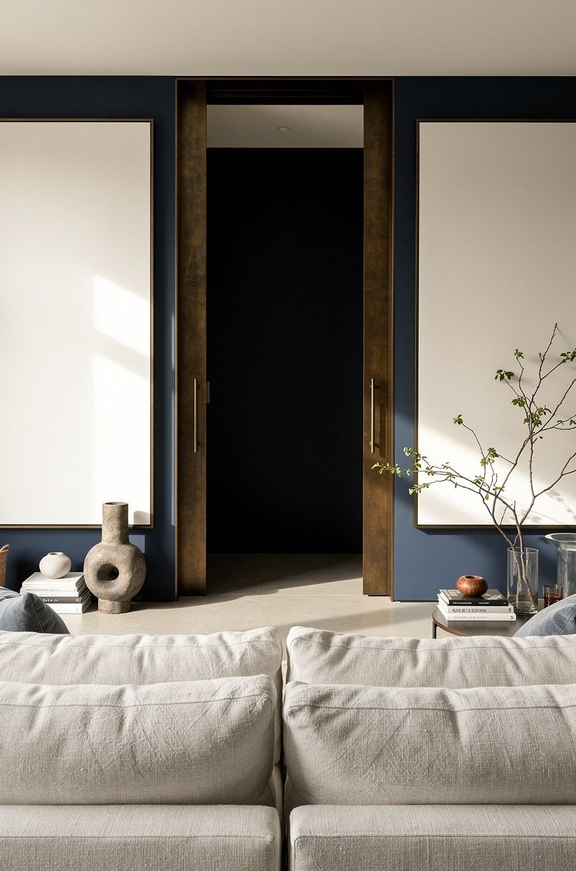 Can a single piece of artwork hide the door?