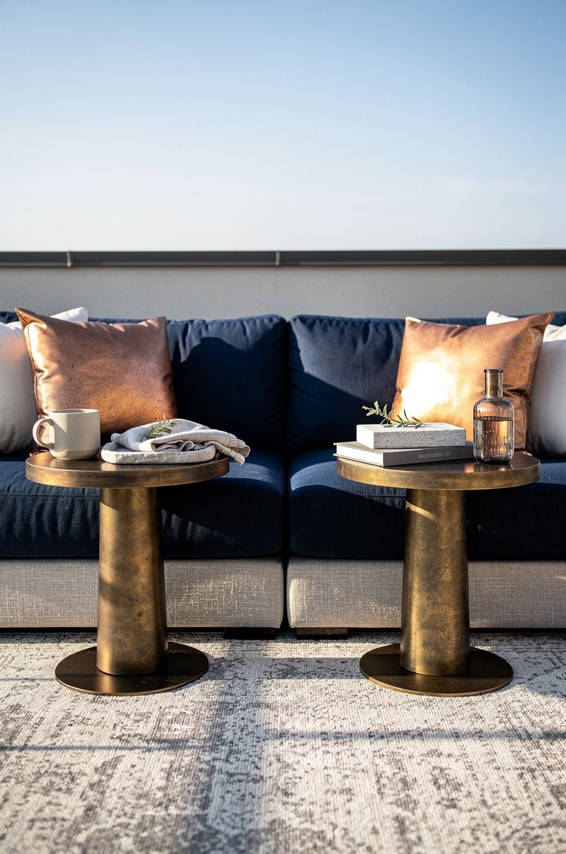 Style side tables beside every seat