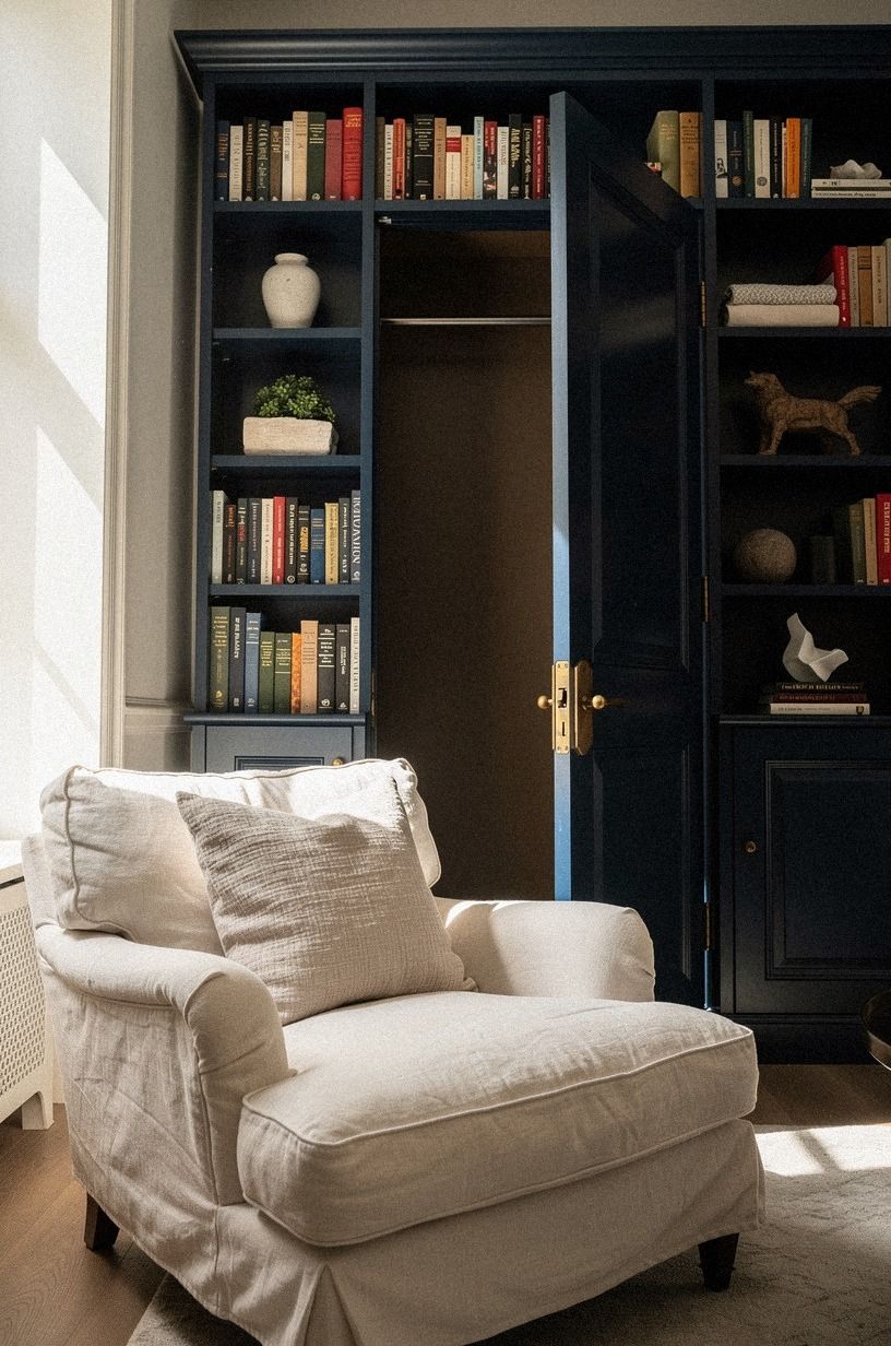 Place a reading chair near the reveal