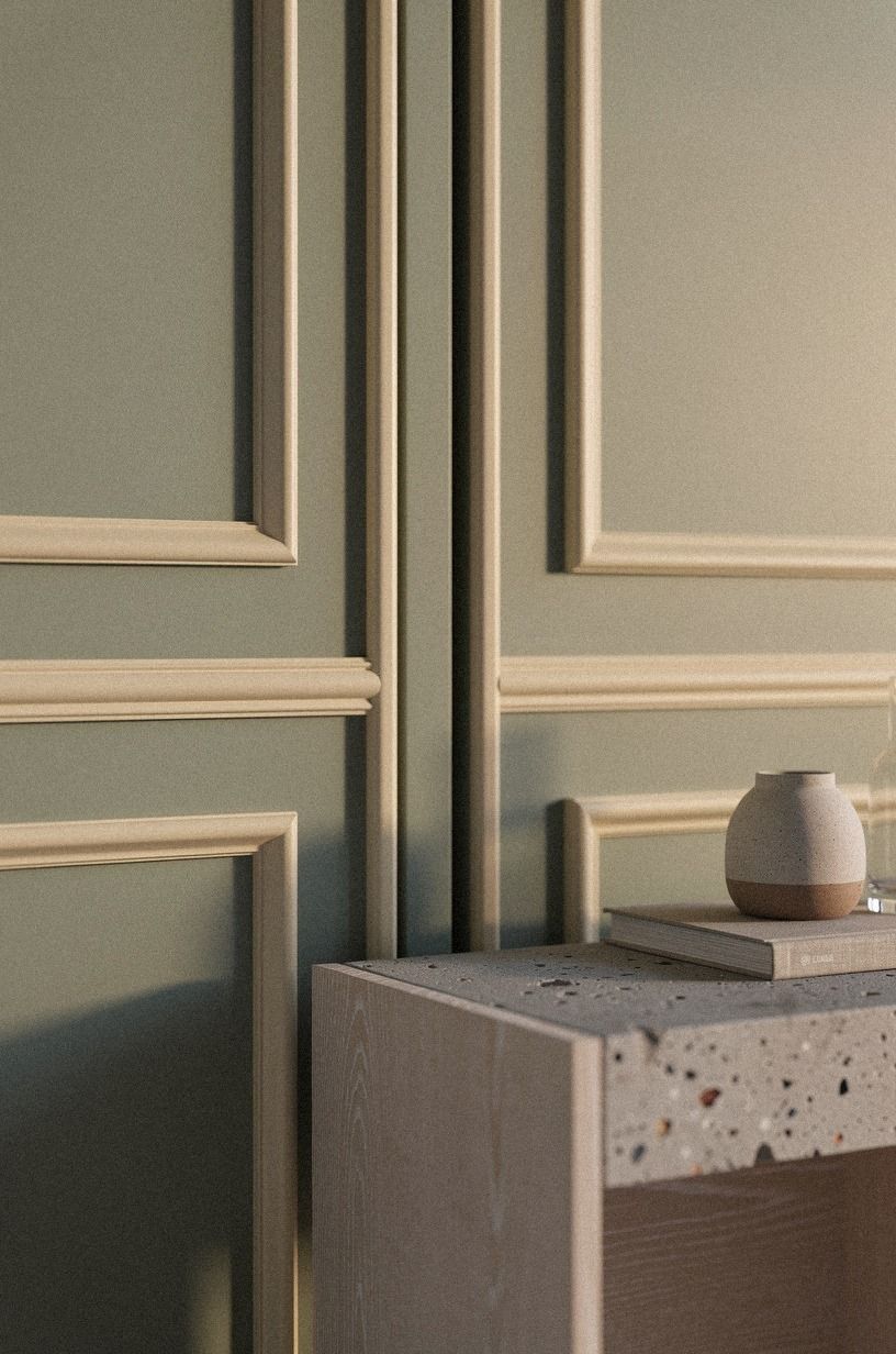 Run wainscoting over the pocket seam