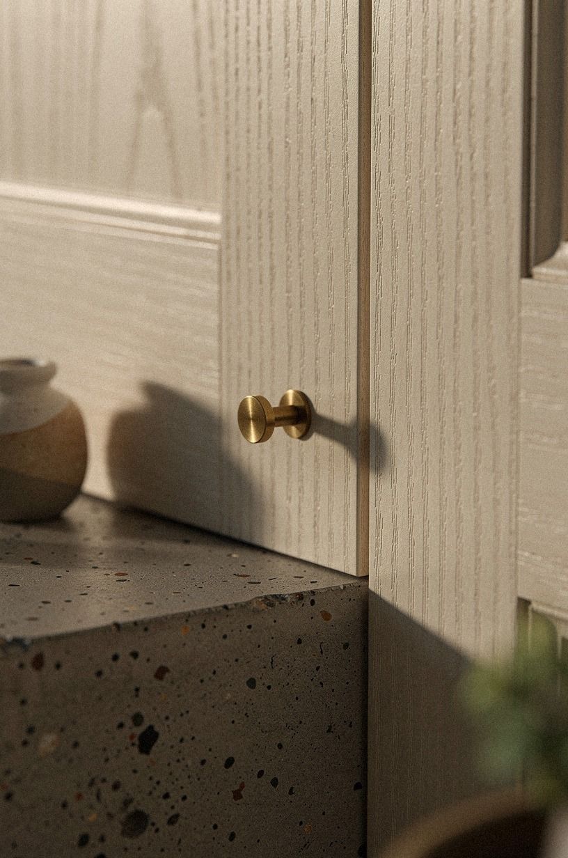 I disguised the pull as a brass peg