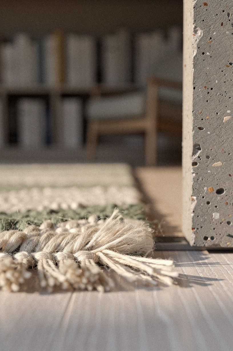 Layer a wool rug inside the hideaway
