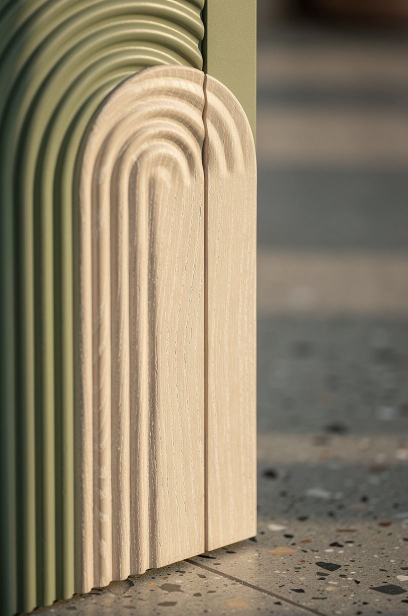 What cerused white oak arches do for the reveal