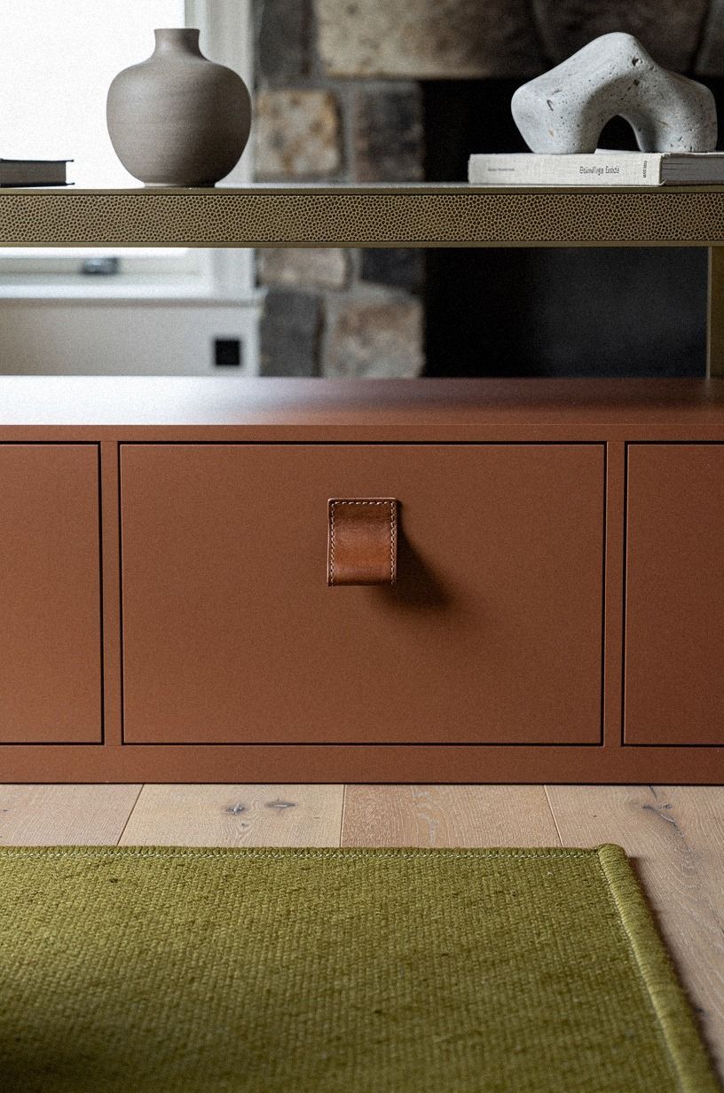 what if the panel looked like a built-in dresser?
