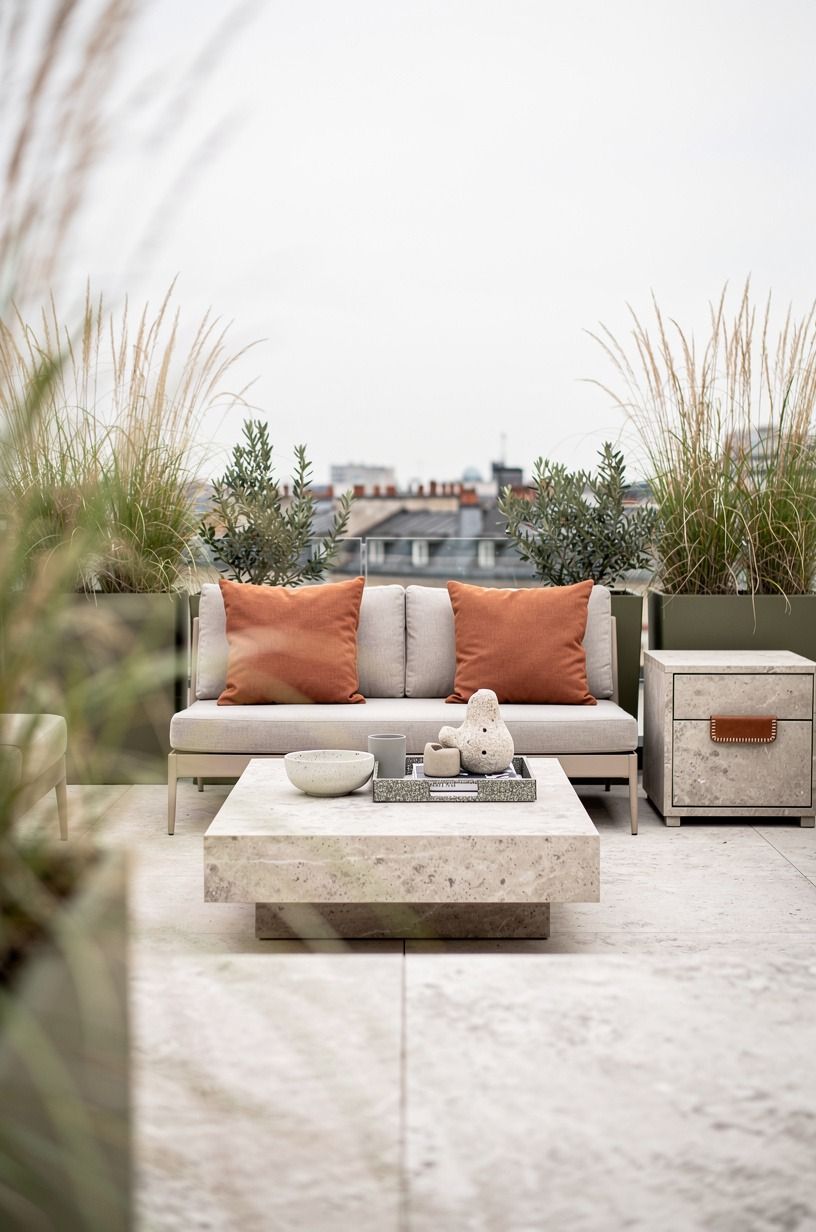 Frame the view with tall grasses