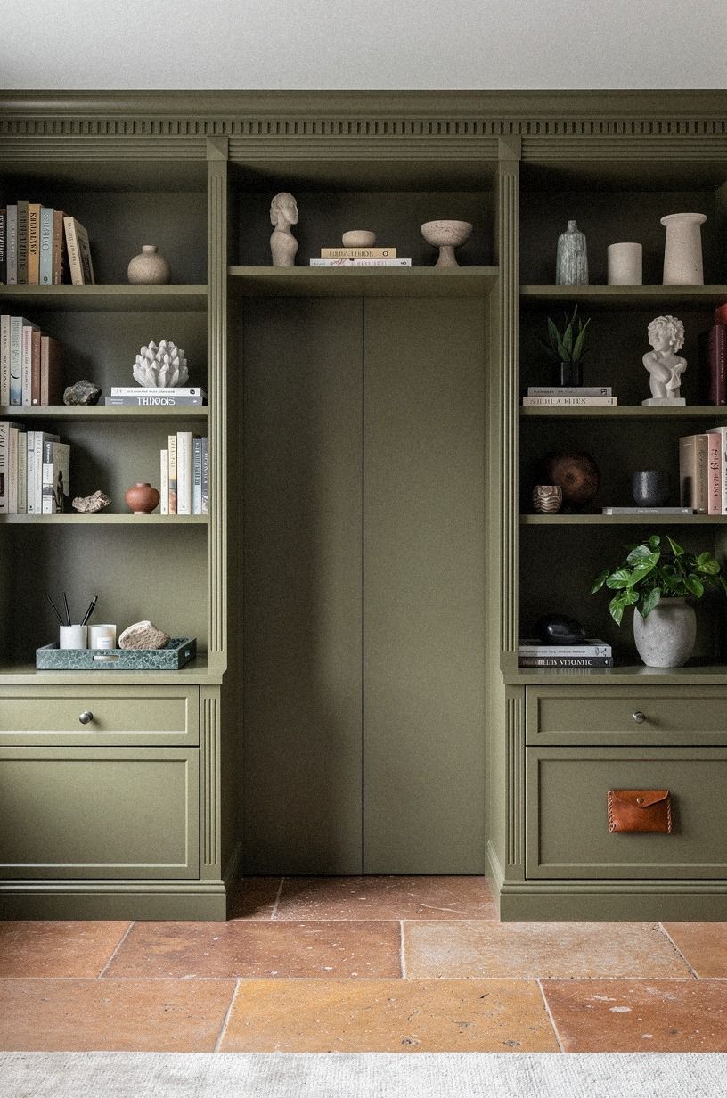 Frame the door with matching crown molding