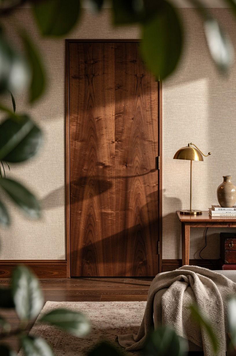 Continue baseboards across the hidden door