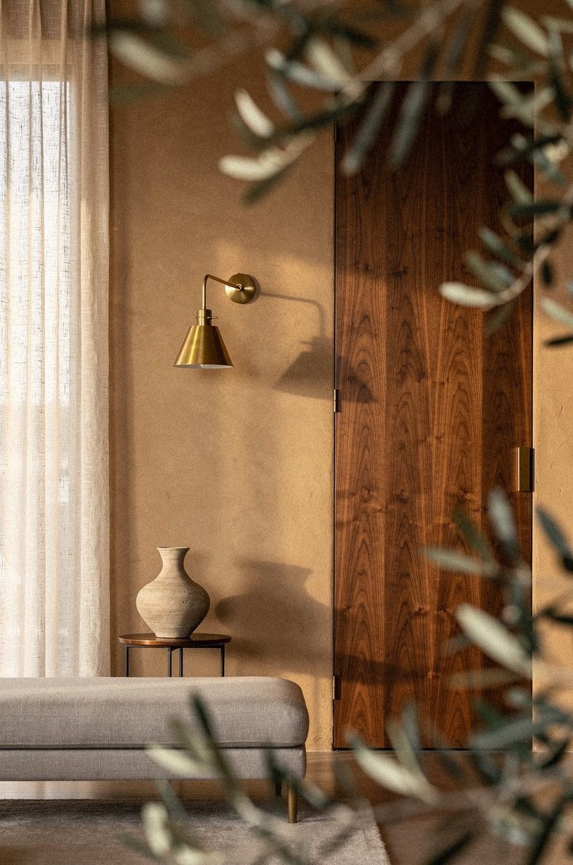 Mount a touch-latch behind a wooden knob
