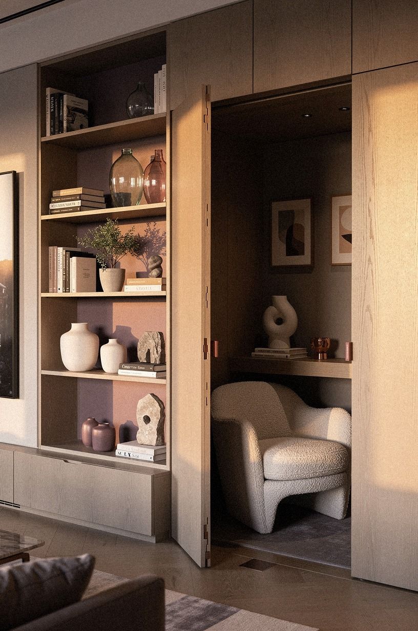 Create a jewel-box nook beyond built-ins (The Jewel-Box Pivot)