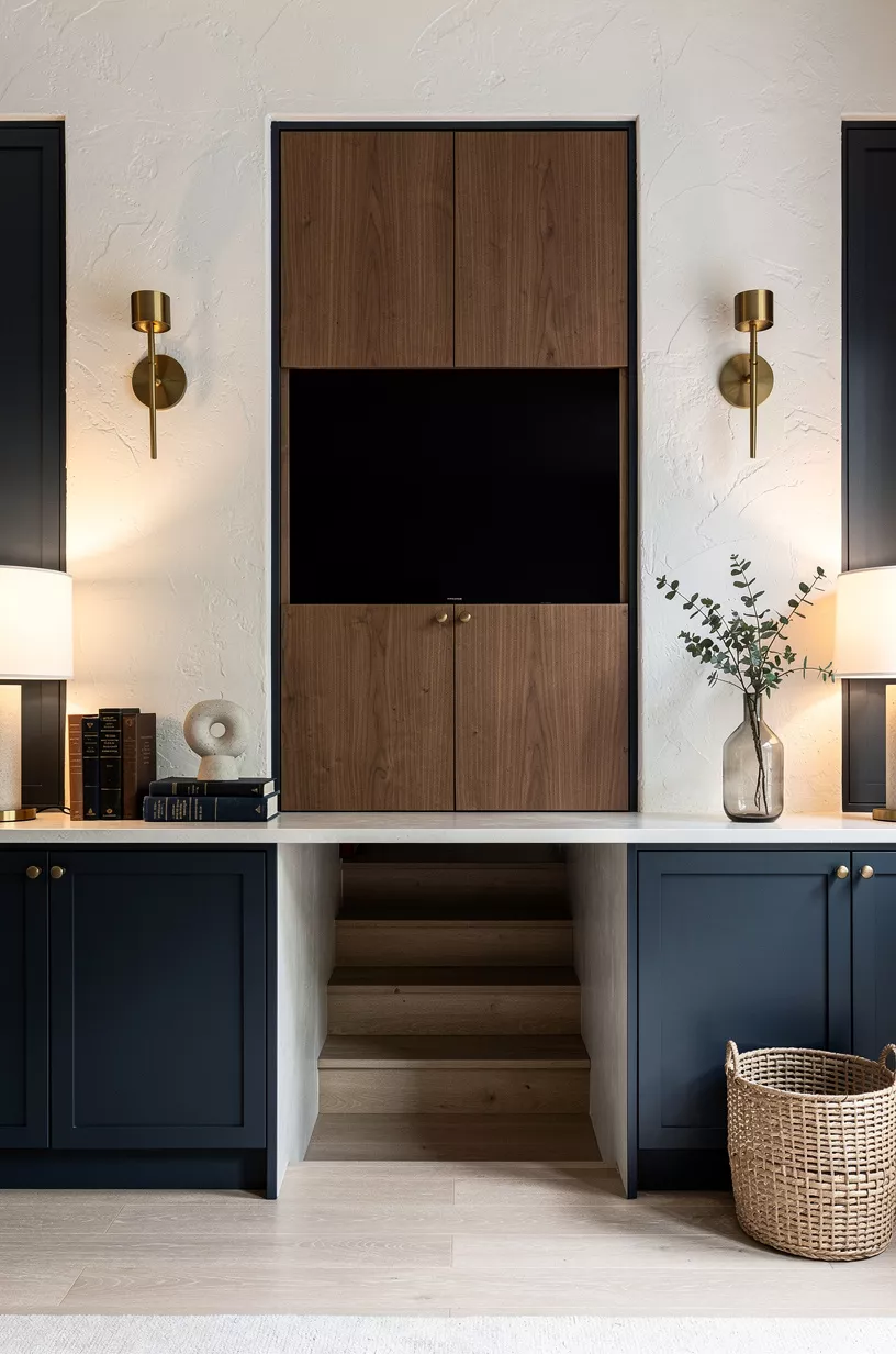 Turn the entrance into a media cabinet