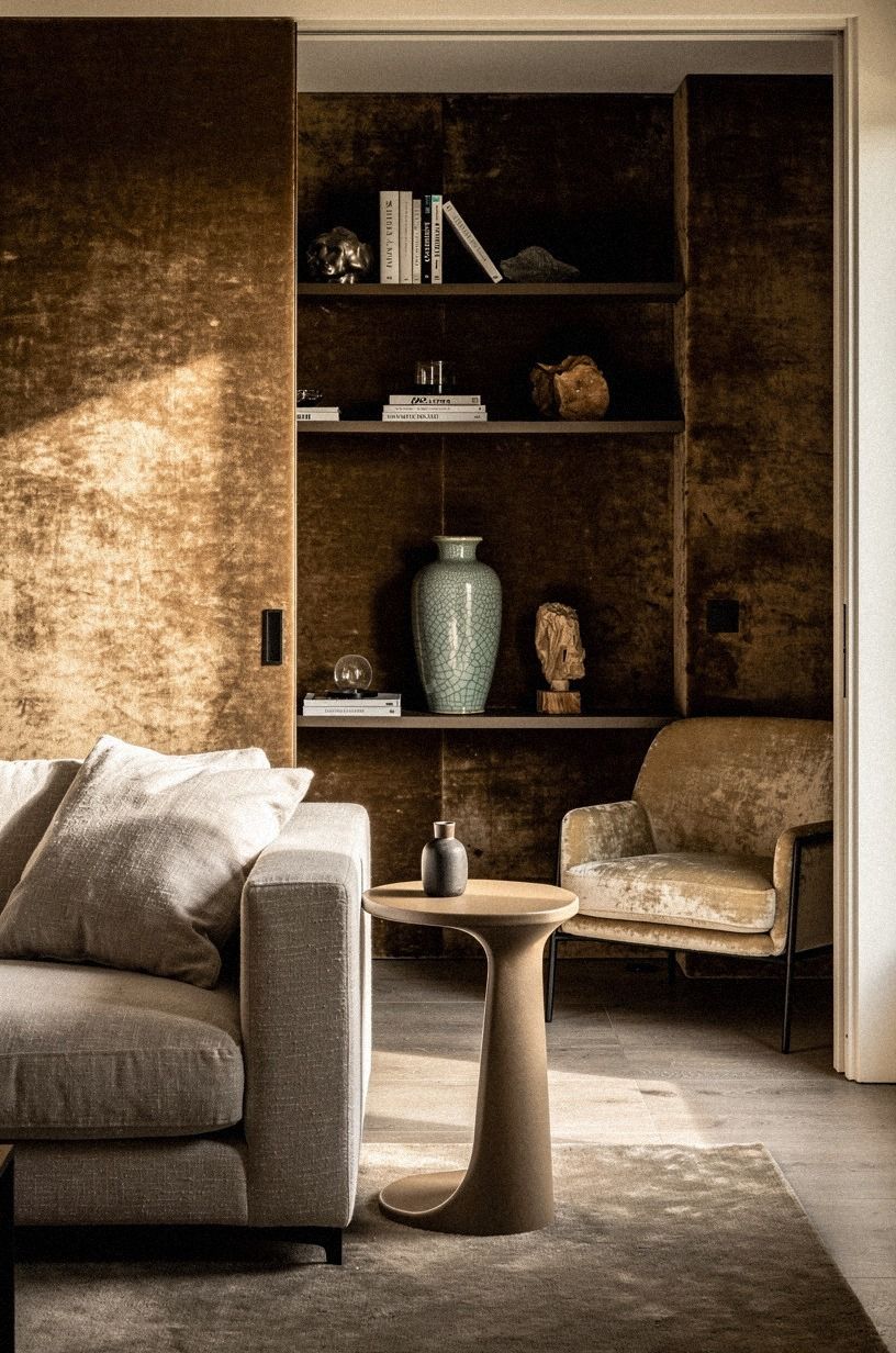 Finish the inner room with velvet walls