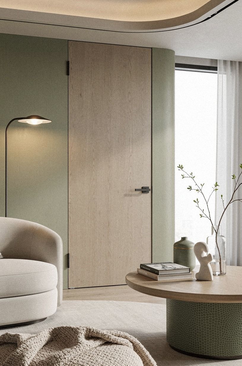 Add a Wood-Veneered Door That Disappears Into Paneling