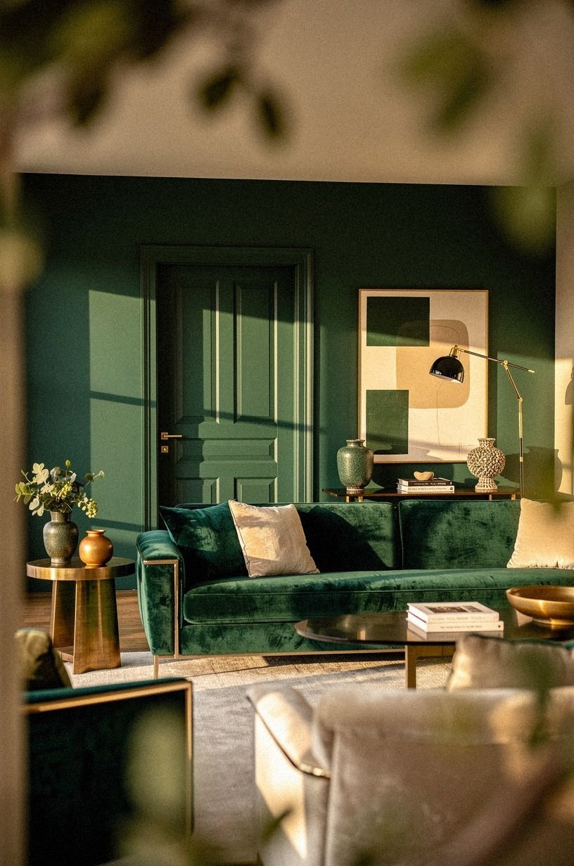 Paint the door and casing the same color as the wall
