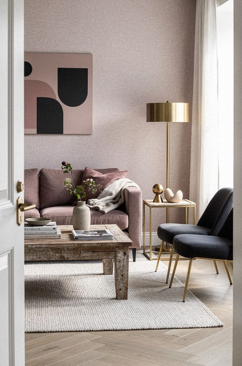 Skim the door with removable peel-and-stick wallpaper