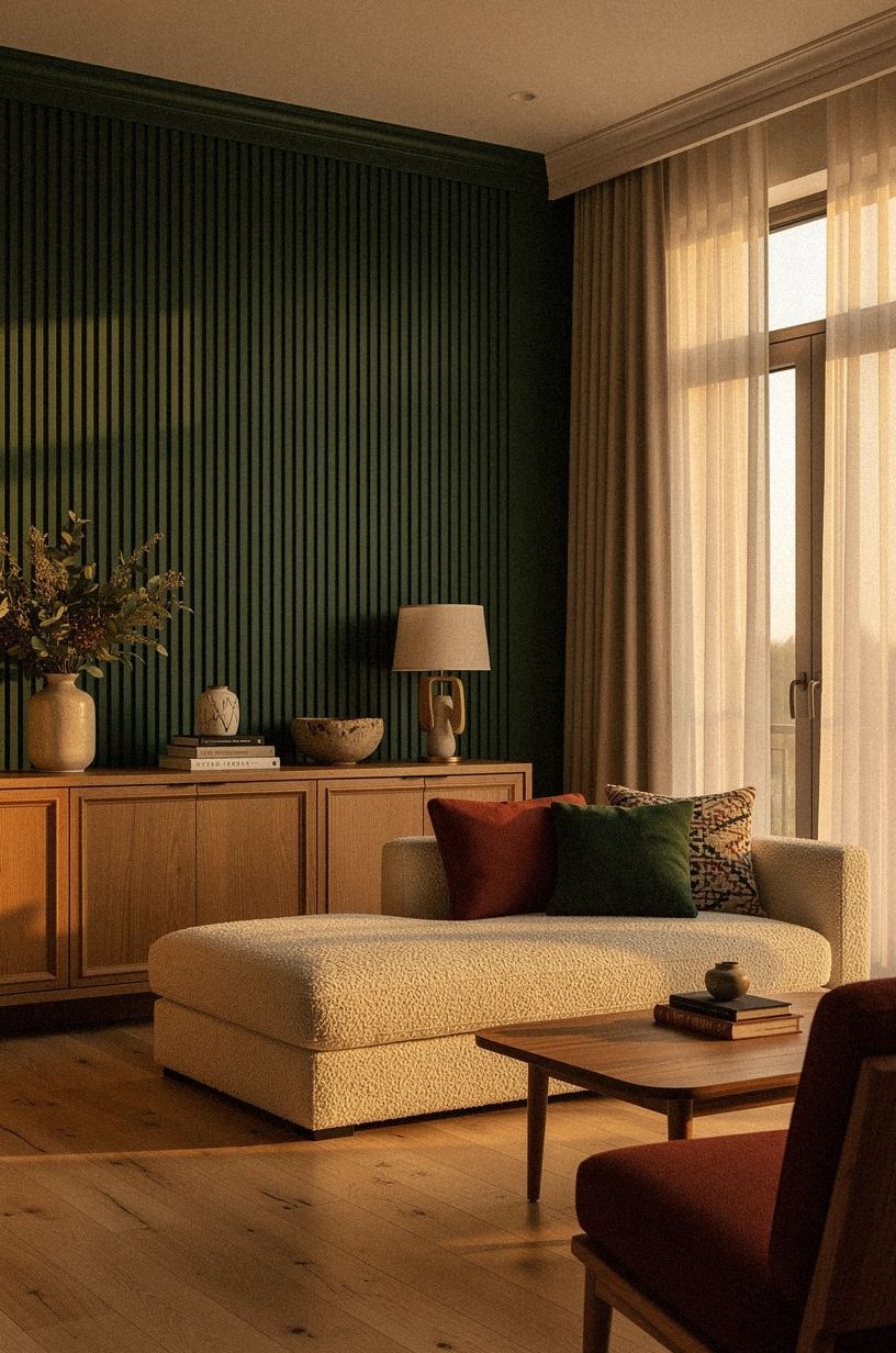 space your fluted panels with a nickel, not your eye