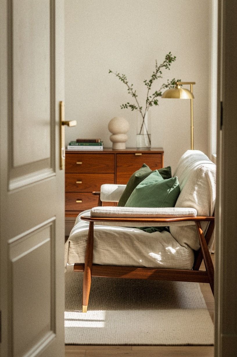 what if you just close the door and style the room around it?