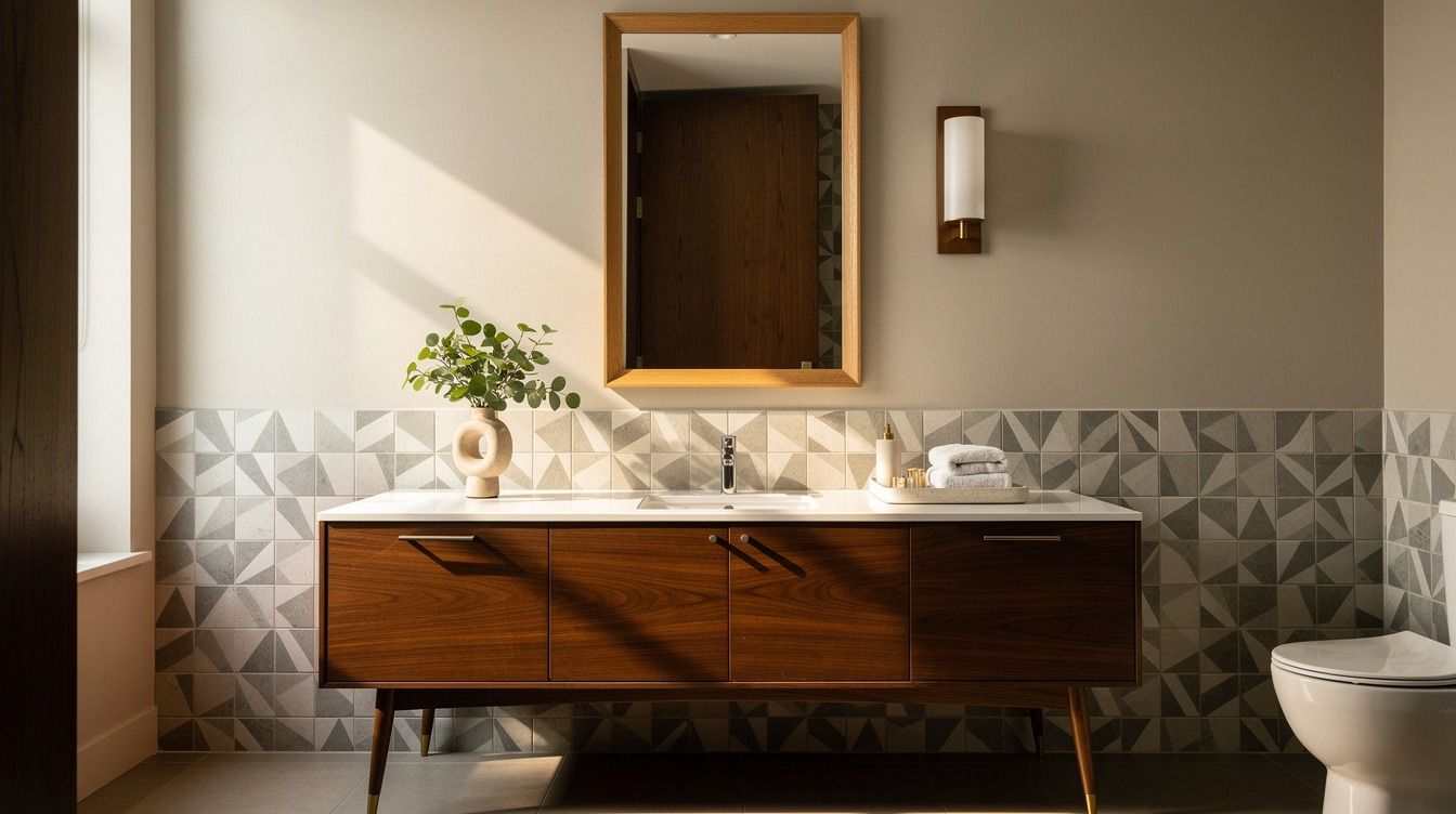 18 Mid-Century Modern Guest Bathroom Ideas That Actually Wow Visitors