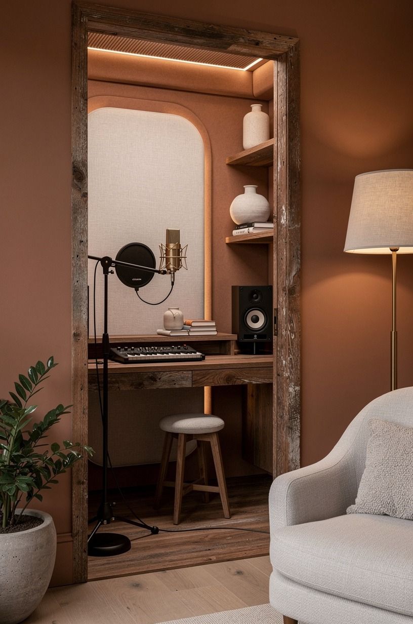 Carve a vocal booth out of a closet