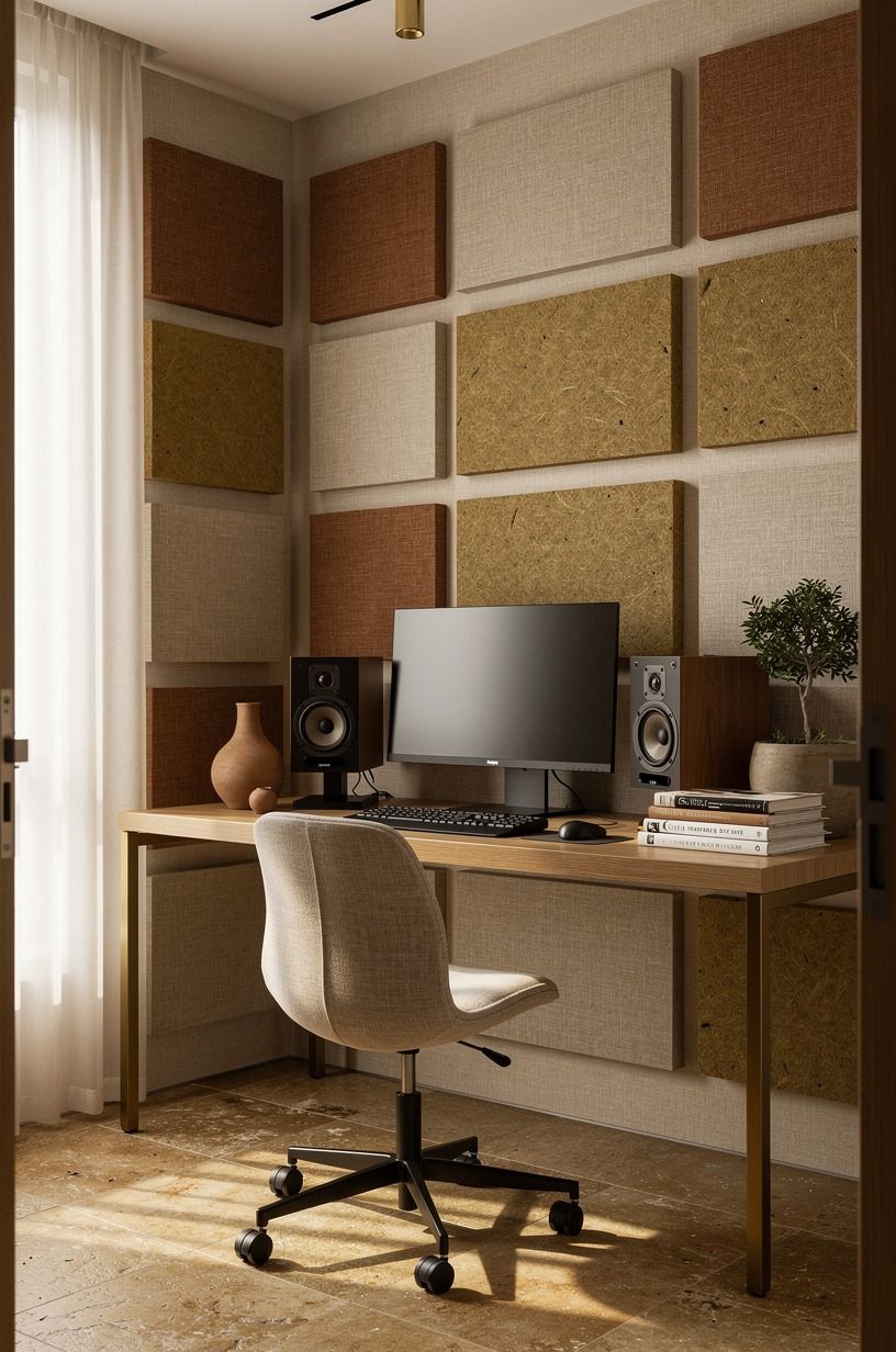 Choose rockwool panels over foam squares