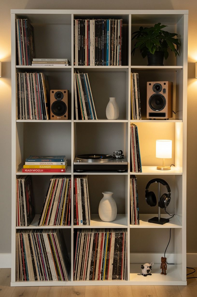 Run a record wall with the KALLAX grid