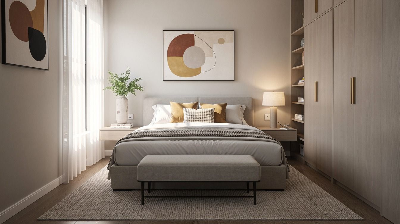 How to Arrange Narrow Bedroom Layouts That Fix an Awkward Long Room