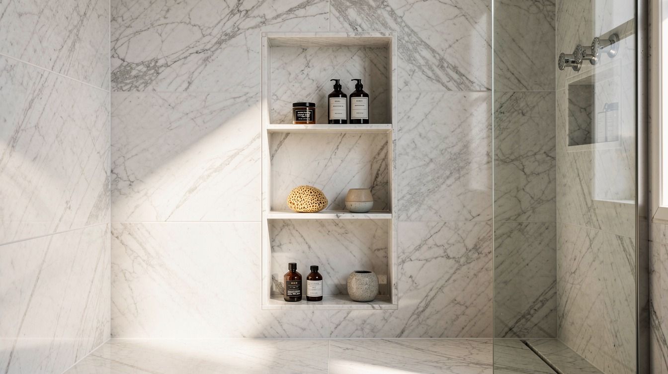Easy Recessed Shower Niche Shelf Ideas for Clutter-Free Built-In Storage