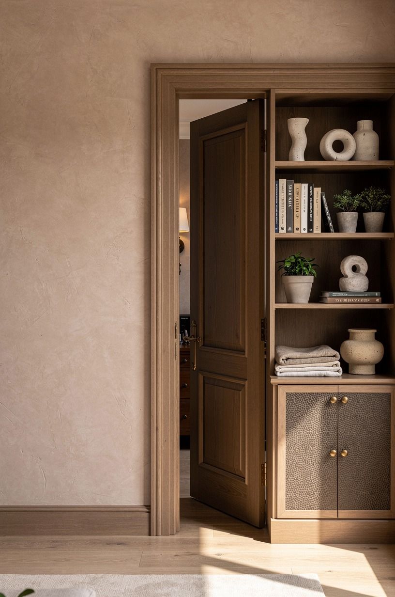 Frame the opening with chunky library trim