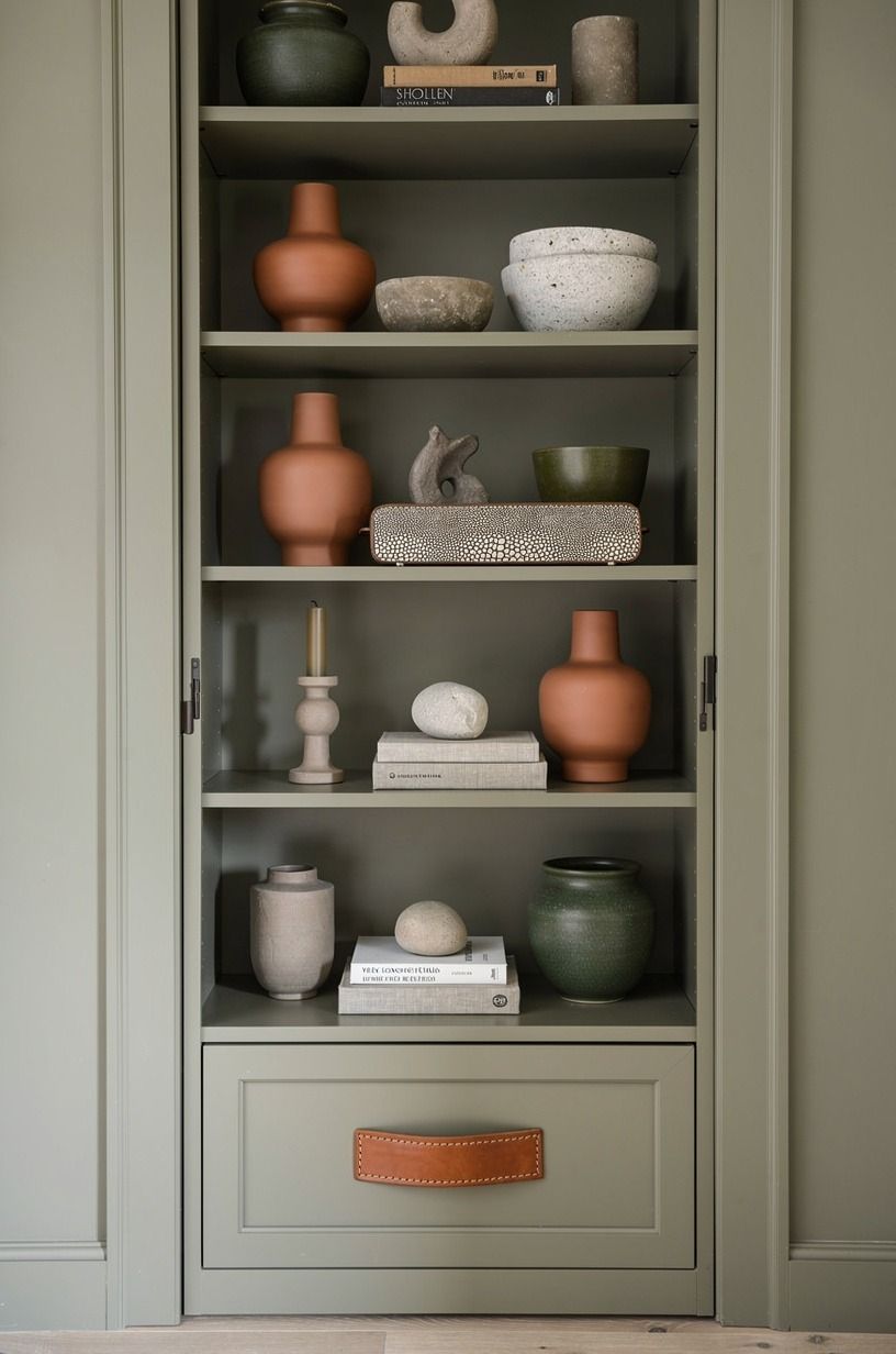 Style oversized baskets along the bottom row