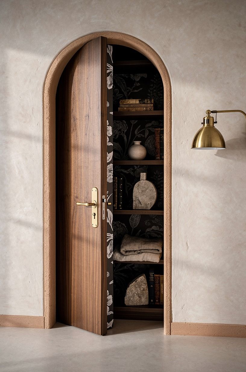 Blend hinges into painted side molding