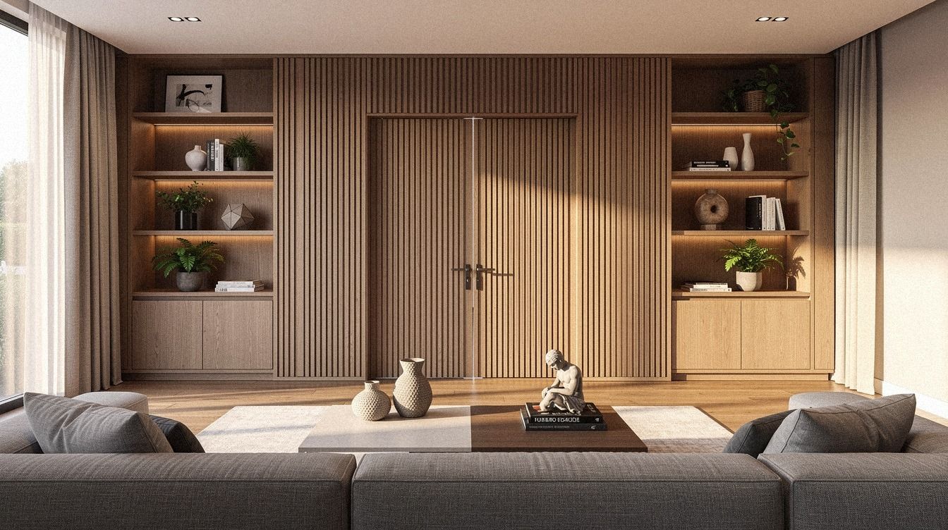 16 Slat Wall Hidden Door Ideas That Make Detail Entrances Feel Built In